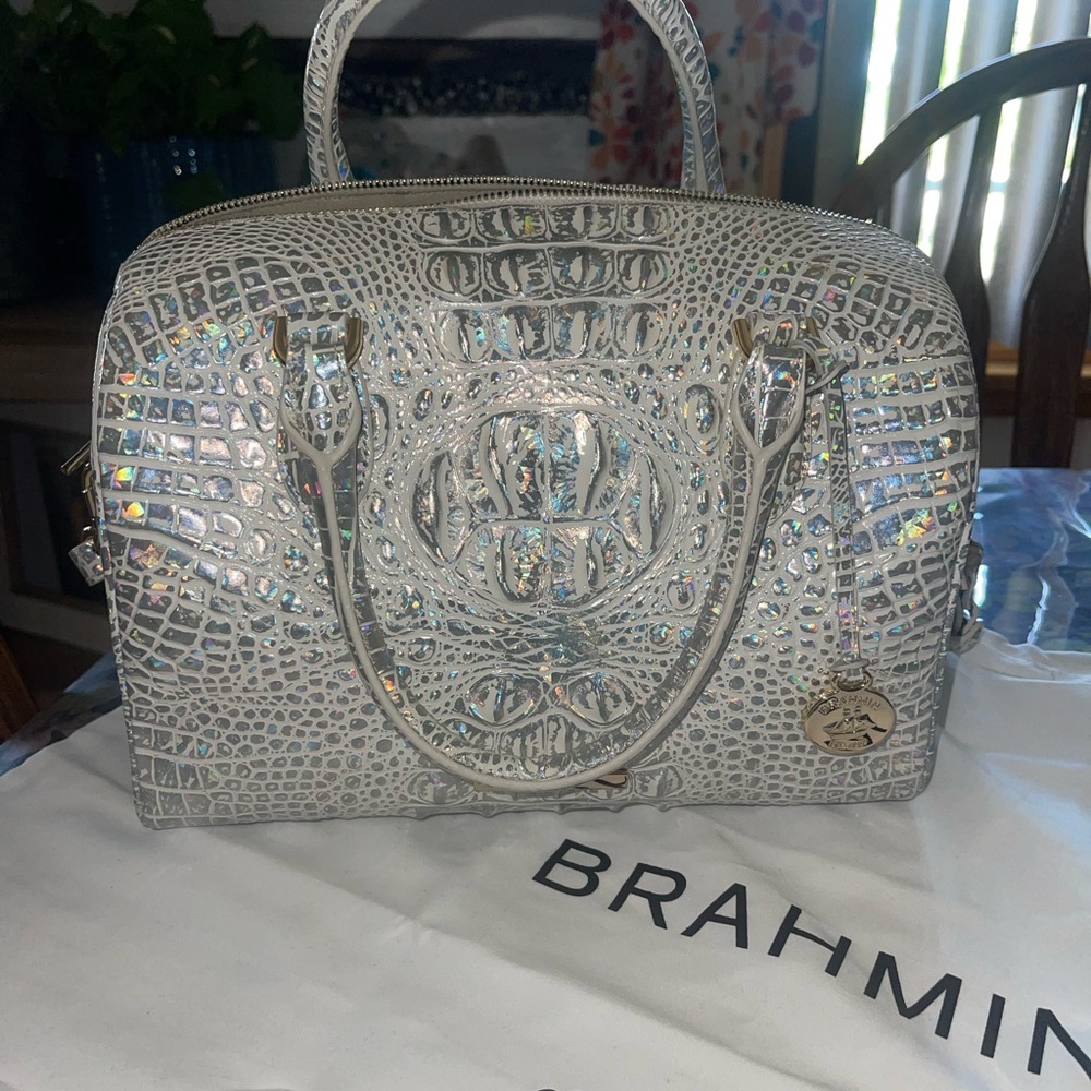Brahmin Reflect Stacy Diamond Iridesent Satchel